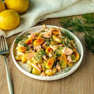 ~Plat du jour 1 : Gnocchi saumon courgettes