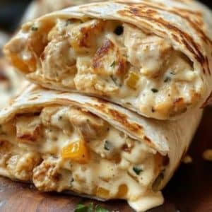 ~Plat du jour 1 : Wrap filet de poulet et sauce au fromages